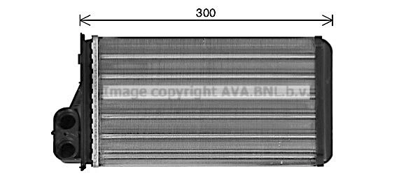 Радиатор печки, теплообменник AVA QUALITY COOLING DN6473 N9 BEAB5 1440654939
