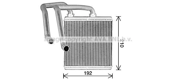 Радиатор печки, теплообменник AVA QUALITY COOLING DN6476 2 SIYE 1440654941 изображение 0