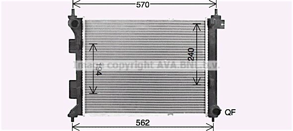 Радиатор охлаждения двигателя AVA QUALITY COOLING HY2479 MJNMM VD 1440655061