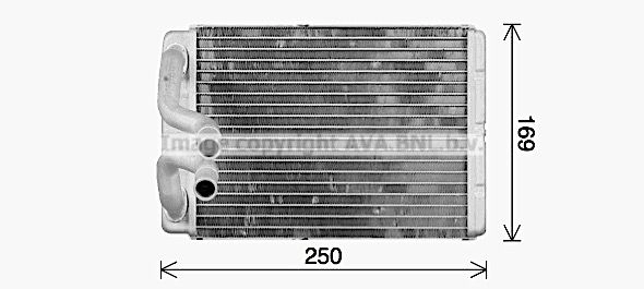 Радиатор печки, теплообменник AVA QUALITY COOLING 1440655076 F1W YFSM HY6588 изображение 0