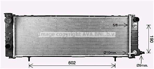 Радиатор охлаждения двигателя AVA QUALITY COOLING JE2078 4045385234745 UJ 3ETD 1424484377