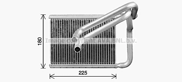 Радиатор печки, теплообменник AVA QUALITY COOLING 1440655155 AK O6T4N KA6335 изображение 0