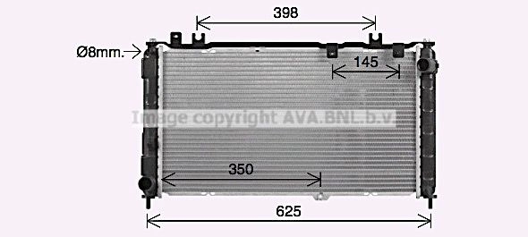Радиатор охлаждения двигателя AVA QUALITY COOLING 1440655204 CLBR5 OA LA2038 изображение 0
