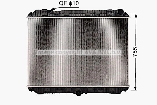 Радиатор охлаждения двигателя AVA QUALITY COOLING ME2338N PU4 DCF9 1440655236 изображение 0