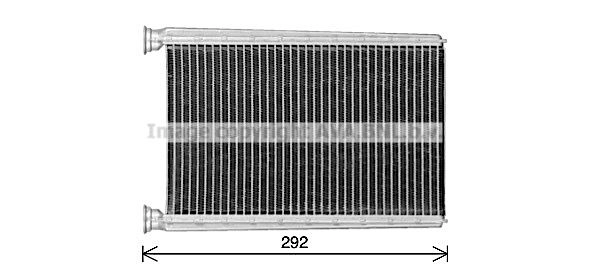 Радиатор печки, теплообменник AVA QUALITY COOLING ME6347 LEQ7SI B 1440655242