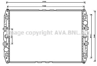 Радиатор охлаждения двигателя AVA QUALITY COOLING 1424484450 J DS6W3 4045385198023 MN2087 изображение 0