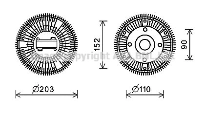 Вискомуфта AVA QUALITY COOLING S2 A1H 4045385186822 1424552943 MNC081 изображение 0