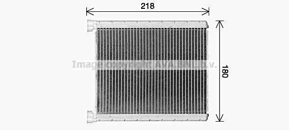 Радиатор печки, теплообменник AVA QUALITY COOLING 1440655285 MS6763 RC8FV XC изображение 0