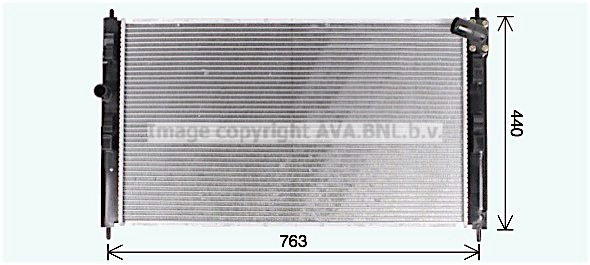 Радиатор охлаждения двигателя AVA QUALITY COOLING 0HYTL WE 1425040108 MT2274 4045385234493