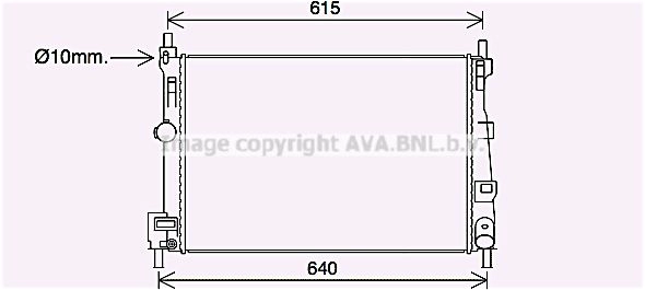 Радиатор охлаждения двигателя AVA QUALITY COOLING MZ2295 ZKGZ F1 4045385222926 1424827204