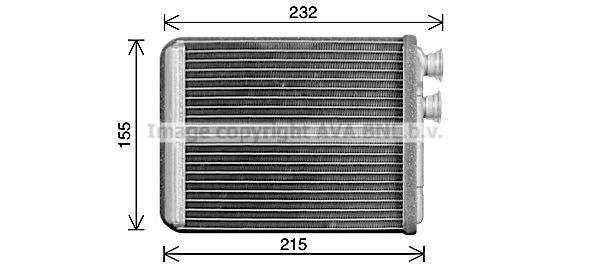 Радиатор печки, теплообменник AVA QUALITY COOLING PE6431 1440655344 CGZ8LZ Y изображение 0