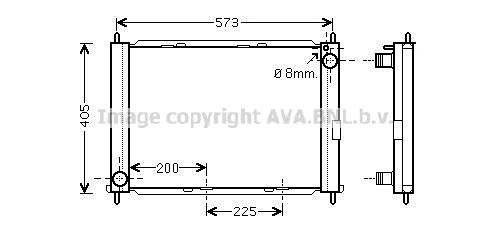 Радиатор охлаждения двигателя AVA QUALITY COOLING RT2652 1440655391 AU 4N1A изображение 0