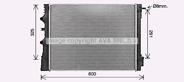 Радиатор охлаждения двигателя AVA QUALITY COOLING 1440655394 8NUZCP B RT2667 изображение 0