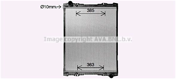 Радиатор охлаждения двигателя AVA QUALITY COOLING 4045385232031 1424831329 SC2063 VXH3XS N изображение 0