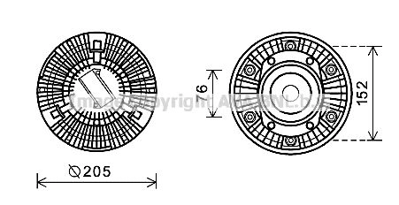 Вискомуфта AVA QUALITY COOLING WP M01 SCC035 4045385182800 1423464786