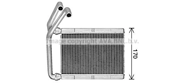 Радиатор печки, теплообменник AVA QUALITY COOLING 0V OP26 1440655473 TO6781 изображение 0