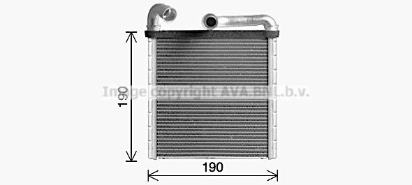 Радиатор печки, теплообменник AVA QUALITY COOLING SRR56 I 1440655513 VN6424 изображение 0