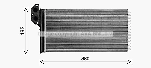 Радиатор печки, теплообменник AVA QUALITY COOLING XGP B4 VN6431 1440655514 изображение 0