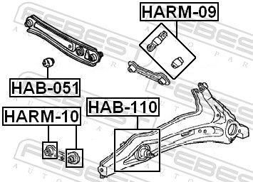 Сайлентблок AYWIPARTS 4379687 4X5 EATO AW1420746 изображение 1