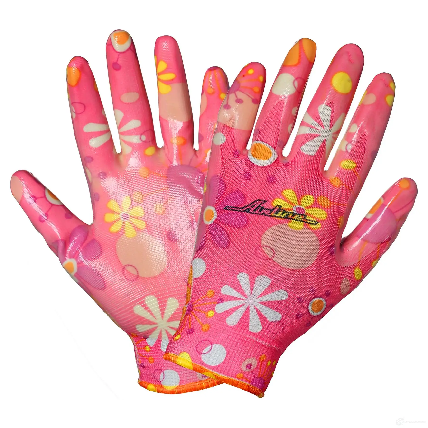 Перчатки полиэфирные с цельным нитриловым покрытием ладони, женские (M), розовые (AWG-NW-09) AIRLINE AWGNW09 1438171710 PD DNZ изображение 0
