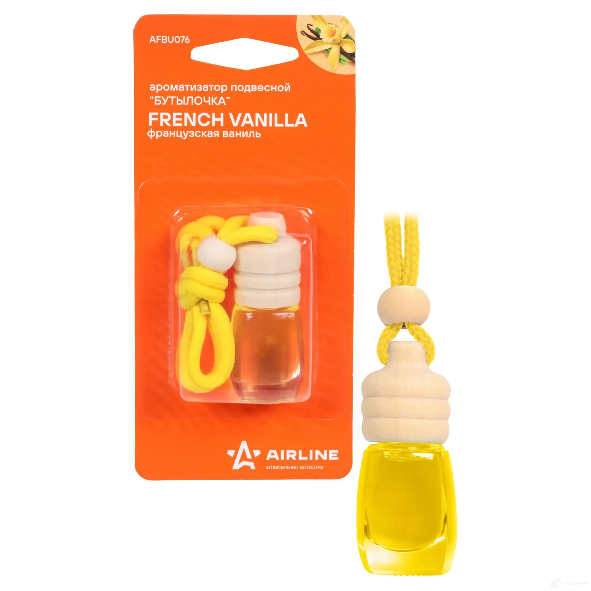 Ароматизатор подвесной Бутылочка французская ваниль AIRLINE NR TQLA afbu076 1438171822 изображение 0