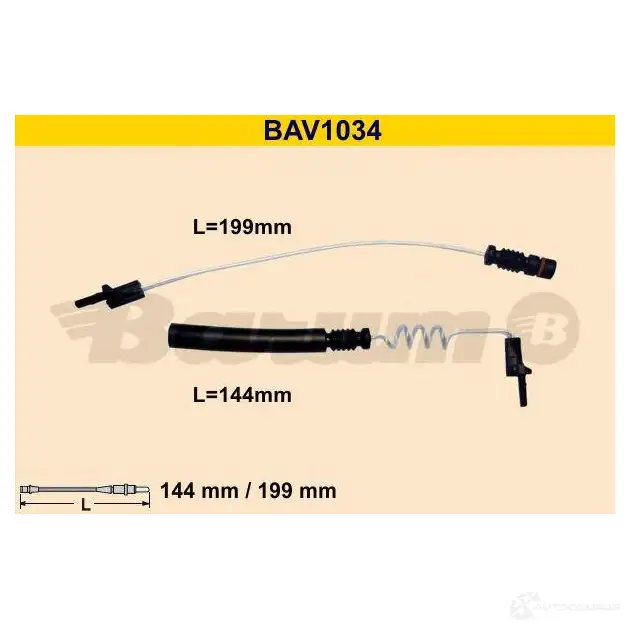 Датчик износа тормозных колодок BARUM bav1034 4006633345668 D FMM0 1423442729 изображение 0