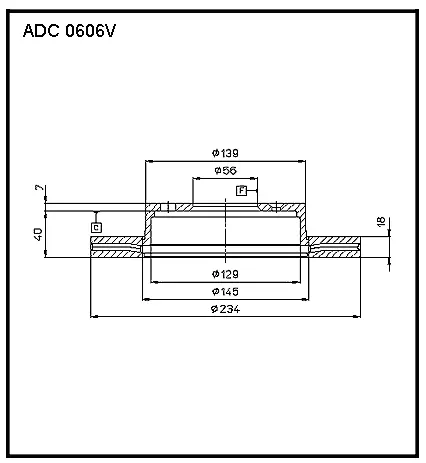 Тормозной диск ALLIED NIPPON PH TL1AX 1441277035 ADC0606V
