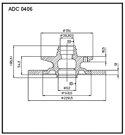 Тормозной диск ALLIED NIPPON ADC0406 31 8V4E 1441277218