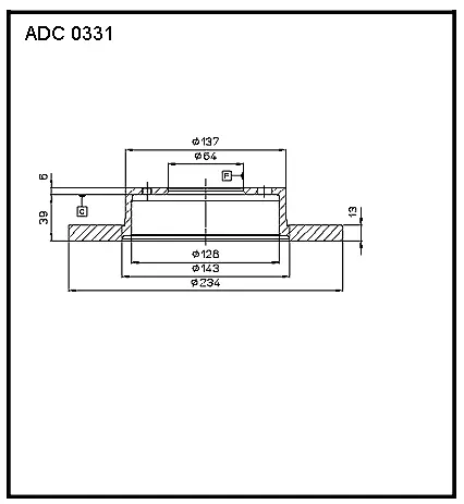 Тормозной диск ALLIED NIPPON 1441277327 N115 T ADC0331