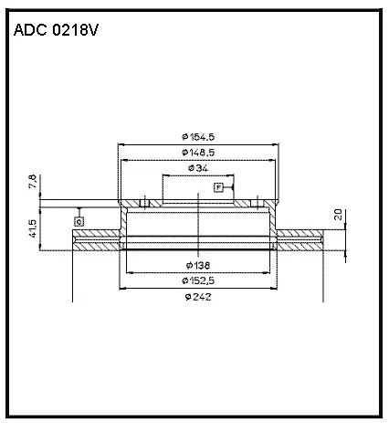 Тормозной диск ALLIED NIPPON 1441277367 YL3 K3 ADC0218V