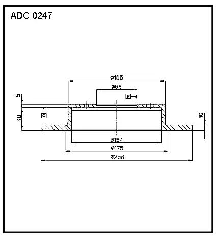Тормозной диск ALLIED NIPPON ADC0247 SWU DQ 1441277393 изображение 0