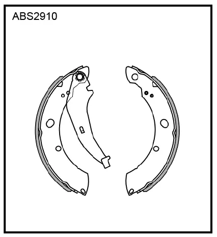 Тормозные колодки барабанные, комплект ALLIED NIPPON 1441277795 RUNW Z3 ABS2910