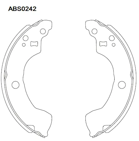 Тормозные колодки барабанные, комплект ALLIED NIPPON ABS0242 2 LDD2M8 1441278140
