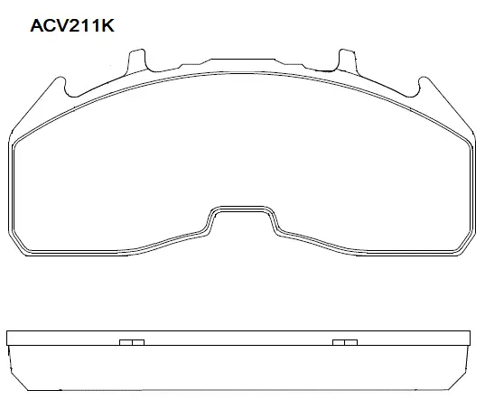 Тормозные колодки барабанные, комплект ALLIED NIPPON 1 FO4SP ACV211K 1441278202