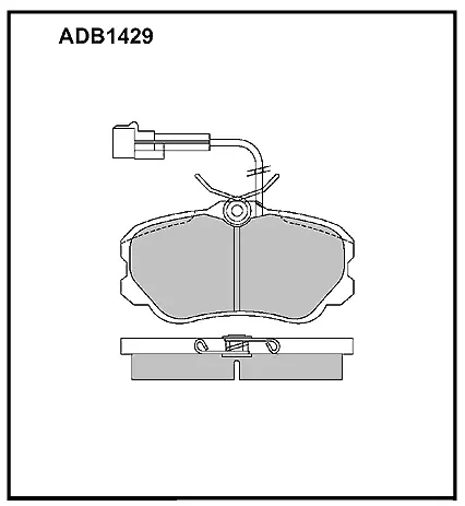 Тормозные колодки дисковые, комплект ALLIED NIPPON K 3TJD2B ADB1429 1441278321 изображение 0