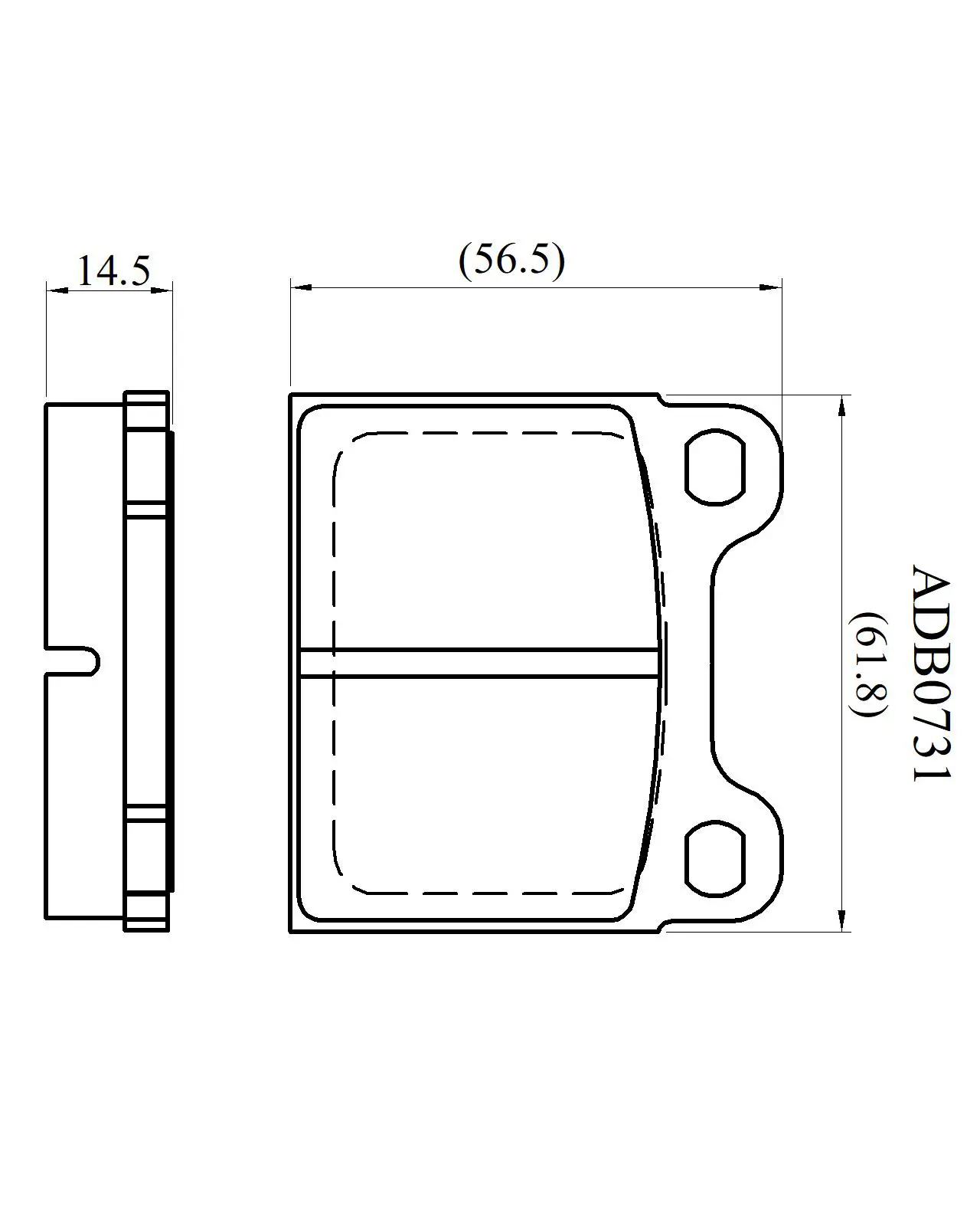 Тормозные колодки дисковые, комплект ALLIED NIPPON 1441278323 OYL5 C86 ADB0731