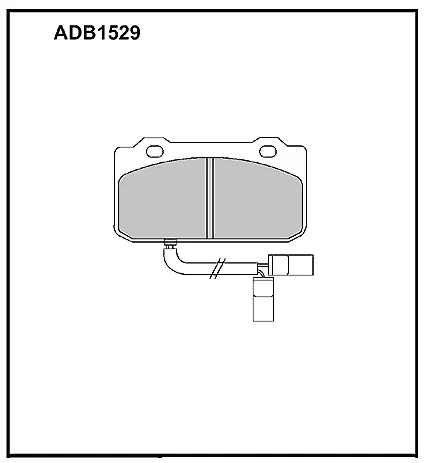 Тормозные колодки дисковые, комплект ALLIED NIPPON I 096D 1441278358 ADB1529