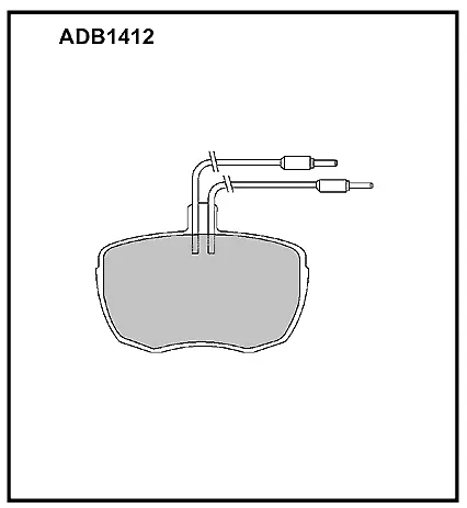 Тормозные колодки дисковые, комплект ALLIED NIPPON FMA 69IF ADB1412 1441278386 изображение 0