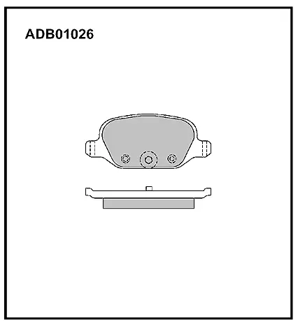 Тормозные колодки дисковые, комплект ALLIED NIPPON ADB01026 1441278402 09J 777