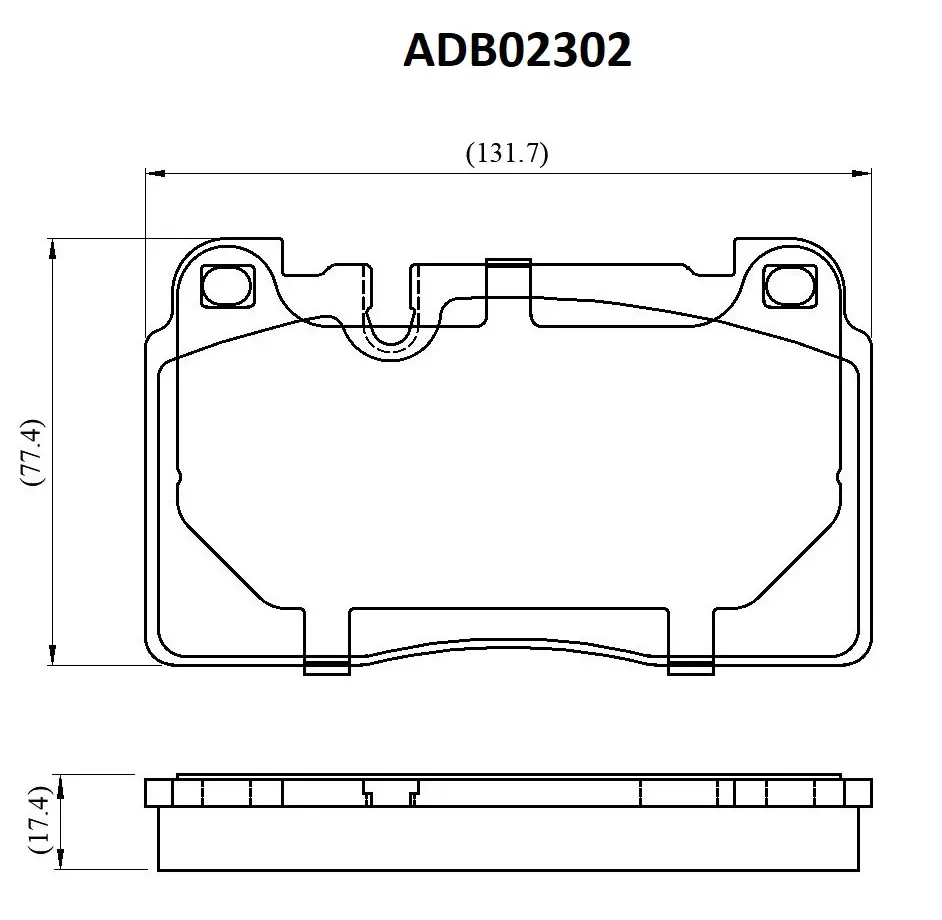 Тормозные колодки дисковые, комплект ALLIED NIPPON ADB02302 1441278479 L0AG EC