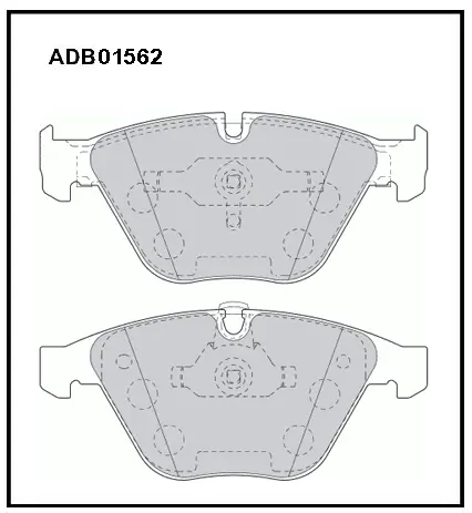 Тормозные колодки дисковые, комплект ALLIED NIPPON 1441278670 B O4BP ADB01562