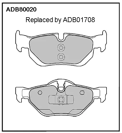 Тормозные колодки дисковые, комплект ALLIED NIPPON 1G7HJ P ADB80020 1441278688