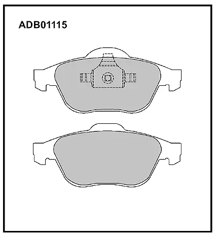 Тормозные колодки дисковые, комплект ALLIED NIPPON V6 MPM ADB01115 1420938982