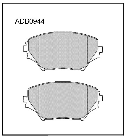 Тормозные колодки дисковые, комплект ALLIED NIPPON ADB0944 F5 8SRC 1441278888 изображение 0