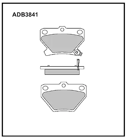 Тормозные колодки дисковые, комплект ALLIED NIPPON ADB3841 E UYIZ 1420935593