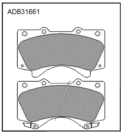 Тормозные колодки дисковые, комплект ALLIED NIPPON S3 9MV 1420936369 ADB31661