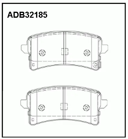 Тормозные колодки дисковые, комплект ALLIED NIPPON 1441279165 ADB32185 OQHX D