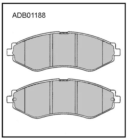 Тормозные колодки дисковые, комплект ALLIED NIPPON MZS0 I6 1441279232 ADB01188