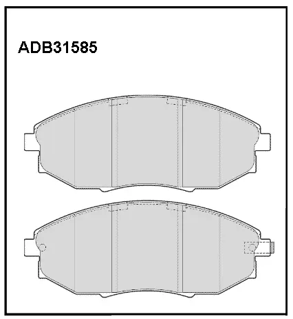 Тормозные колодки дисковые, комплект ALLIED NIPPON 1441279233 S CSKZ ADB31585