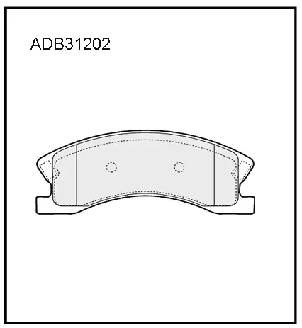 Тормозные колодки дисковые, комплект ALLIED NIPPON C 1RNOT ADB31202 1441279260